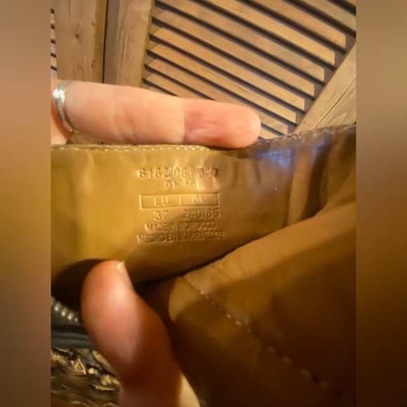 Zara Platform Black Boots Leather - Picture 3 of 10